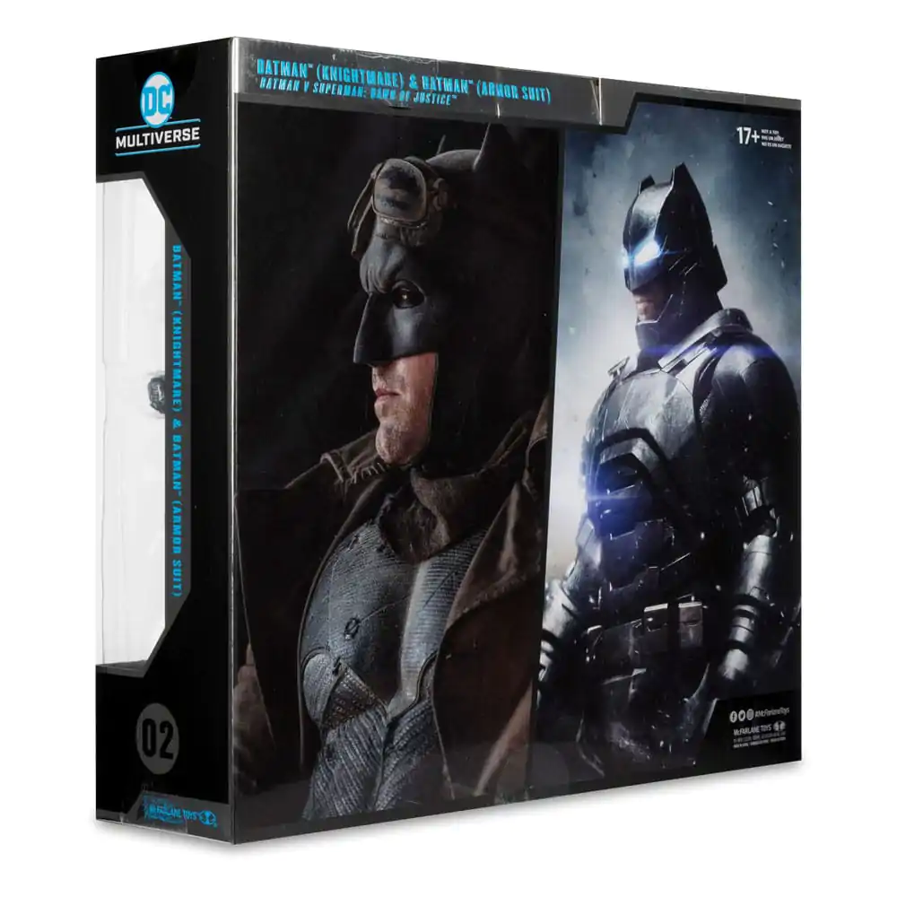 DC Multiverse McFarlane Collector Edition akčné figúrky 2-Pack #02 Batman (Knightmare) & Batman (Armor Suit) (BvS: DoJ) (Gold Label) 18 cm produktová fotografia