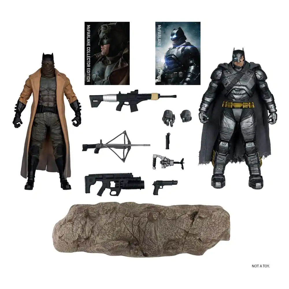 DC Multiverse McFarlane Collector Edition akčné figúrky 2-Pack #02 Batman (Knightmare) & Batman (Armor Suit) (BvS: DoJ) (Gold Label) 18 cm produktová fotografia