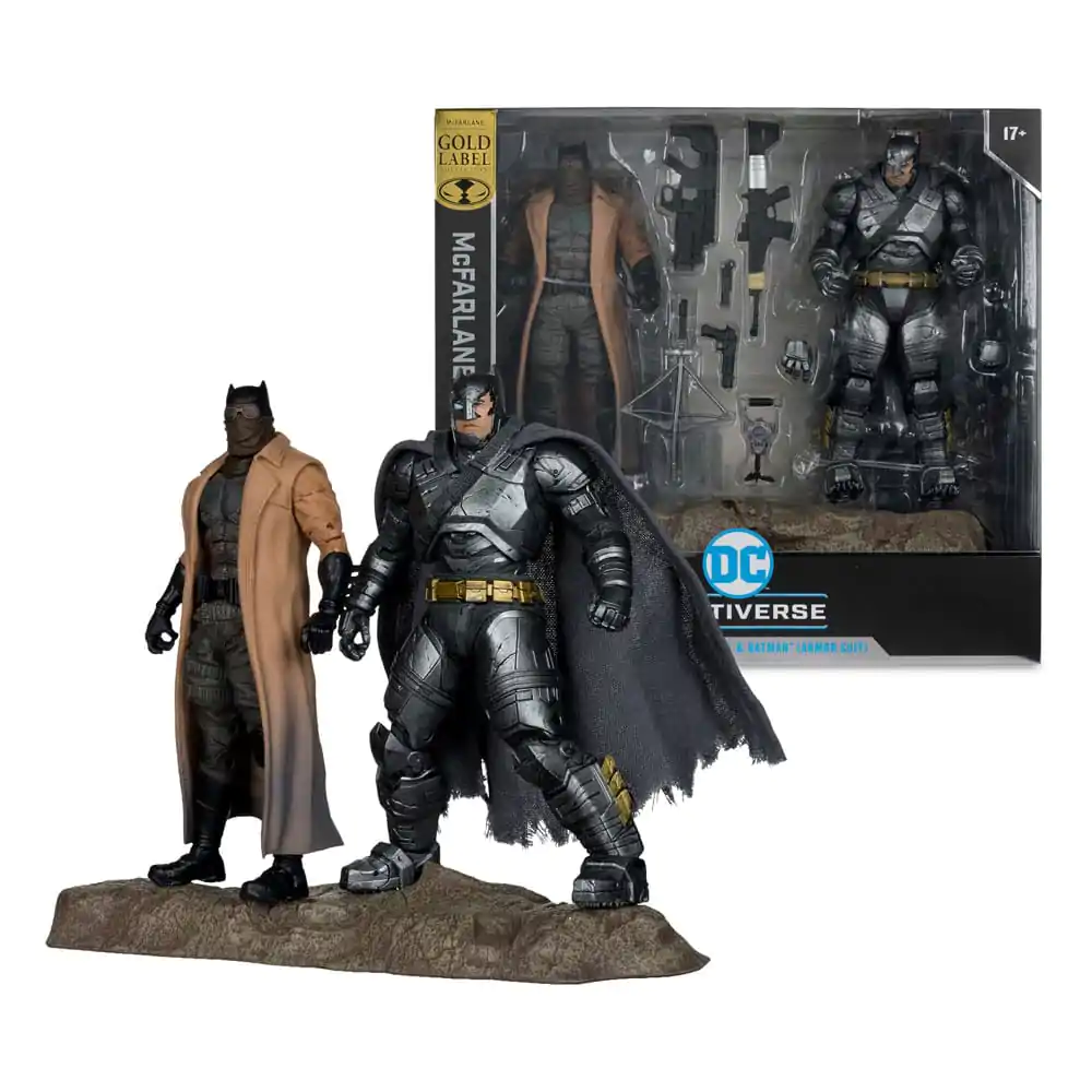 DC Multiverse McFarlane Collector Edition akčné figúrky 2-Pack #02 Batman (Knightmare) & Batman (Armor Suit) (BvS: DoJ) (Gold Label) 18 cm produktová fotografia