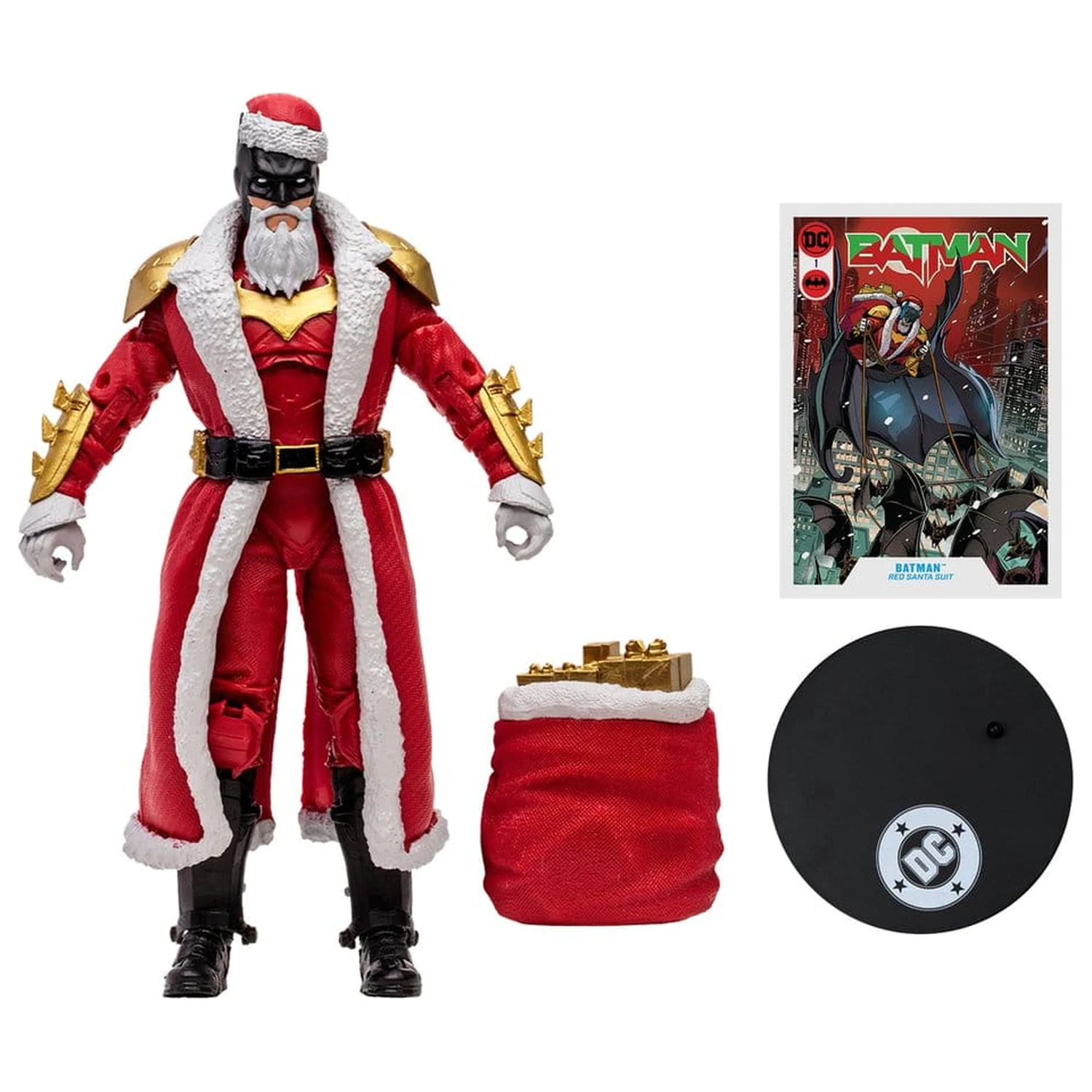 DC Multiverse McFarlane Vault Collection akčná figúrka Batman (Red Santa Suit) 18 cm produktová fotografia