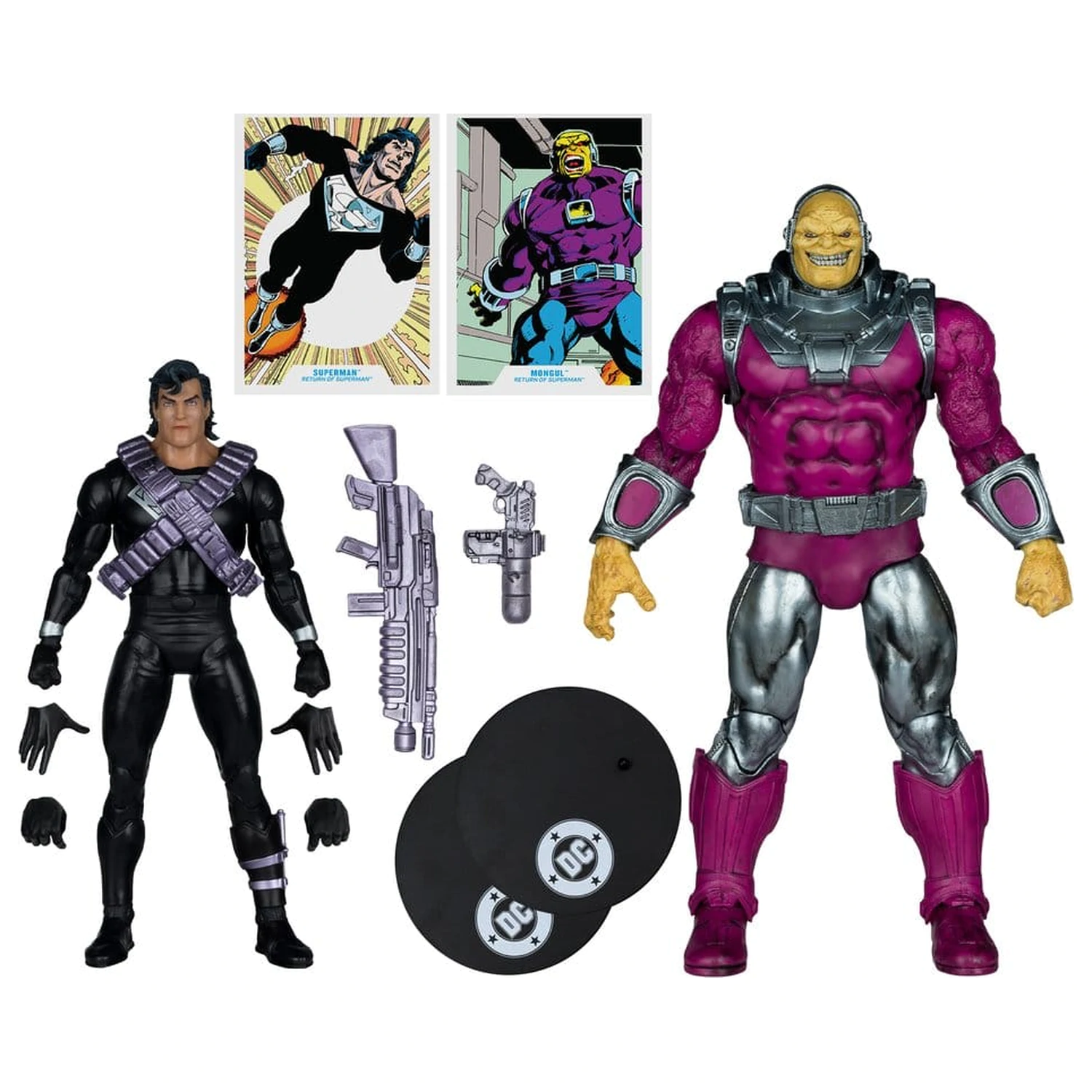DC Multiverse Megafig akčná figúrka 2-balenie Mongul vs Superman (Return of Superman) produktová fotografia