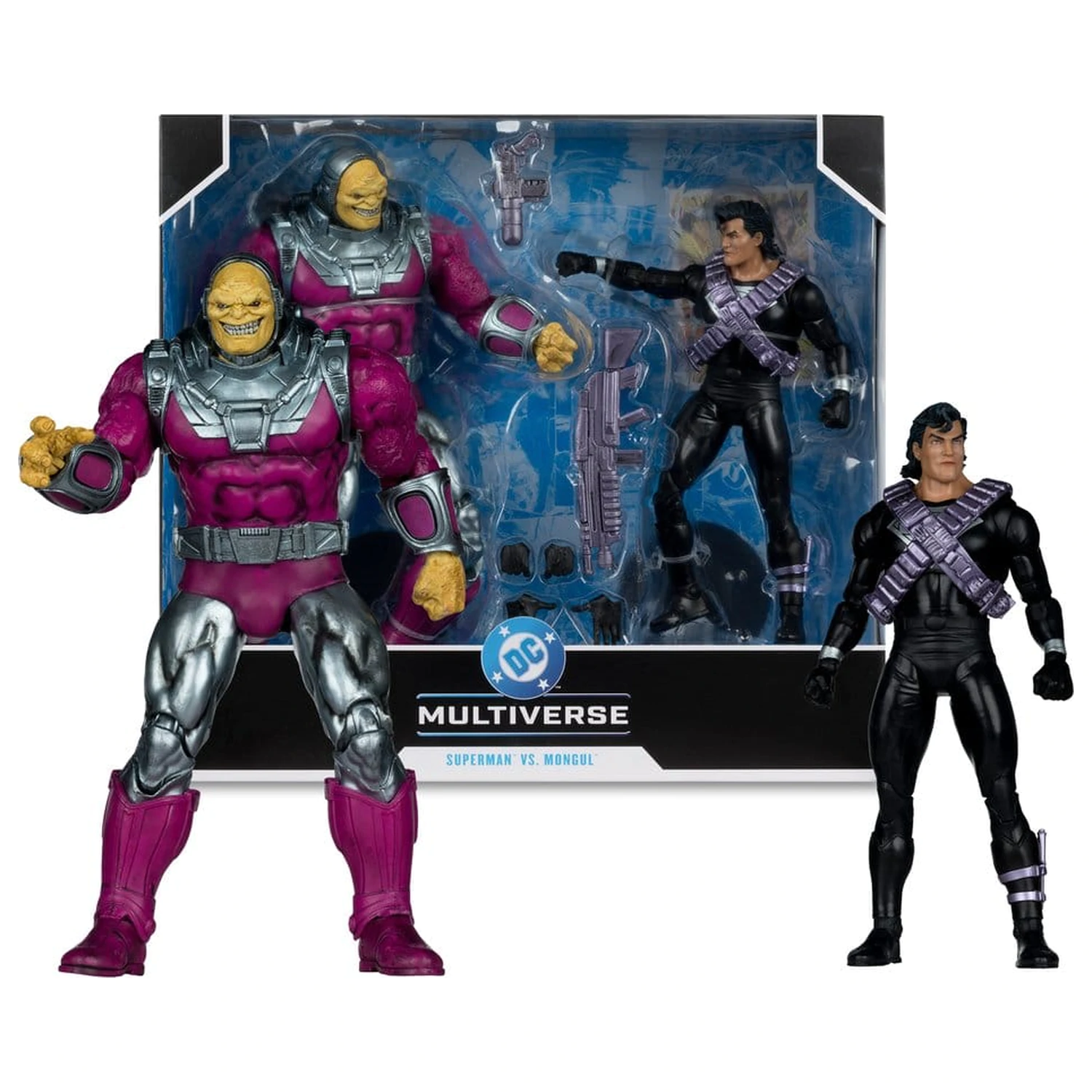 DC Multiverse Megafig akčná figúrka 2-balenie Mongul vs Superman (Return of Superman) produktová fotografia