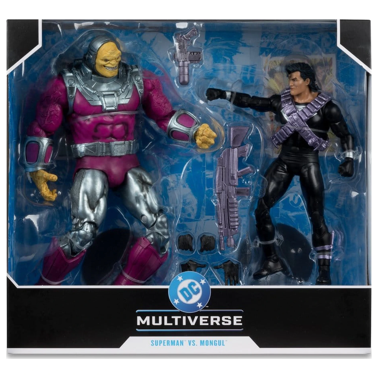 DC Multiverse Megafig akčná figúrka 2-balenie Mongul vs Superman (Return of Superman) produktová fotografia