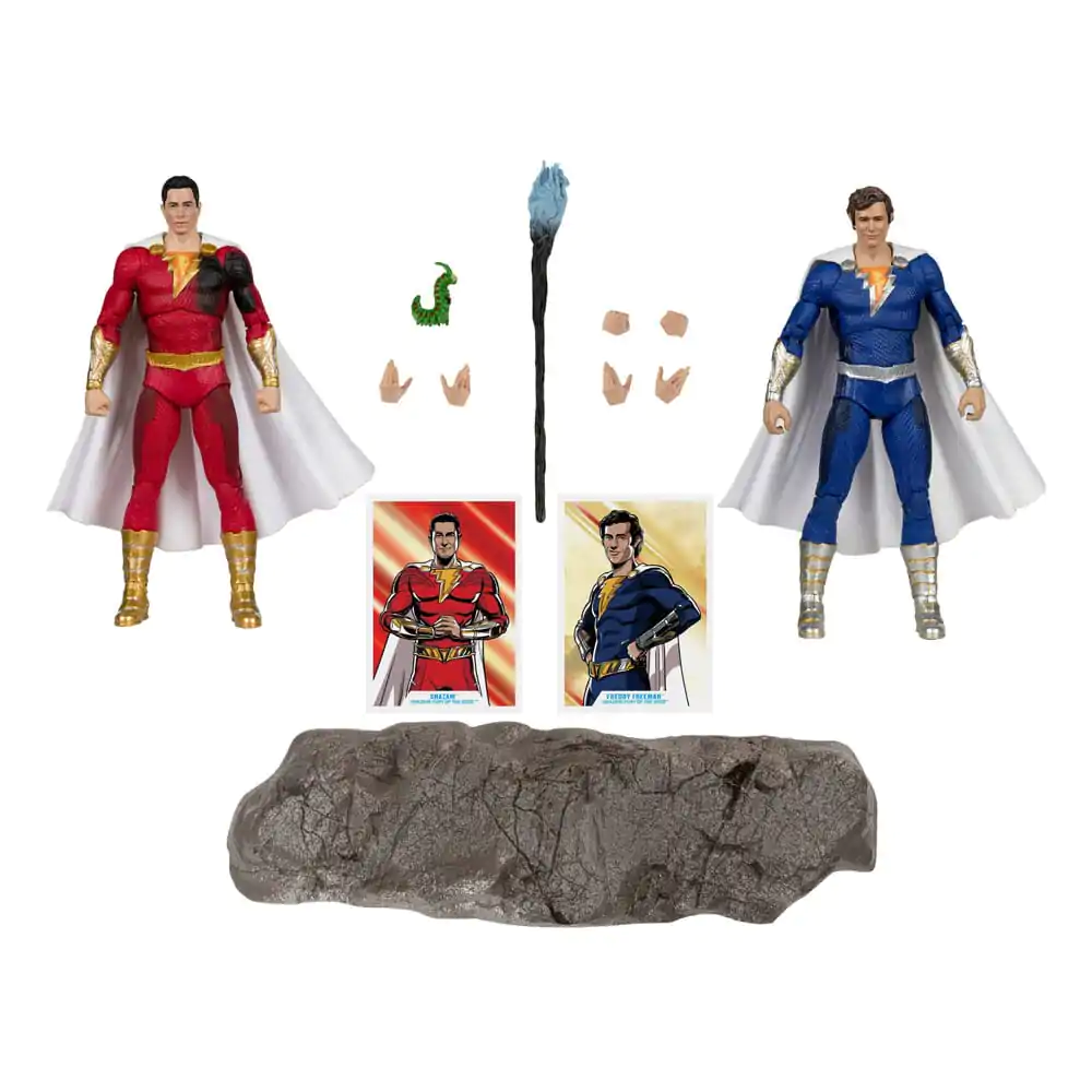 DC Multiverse akčných figúrok csomag 2 db Shazam (Battle Damage) & Freddie Freeman (Gold Label) 18 cm termékfotó