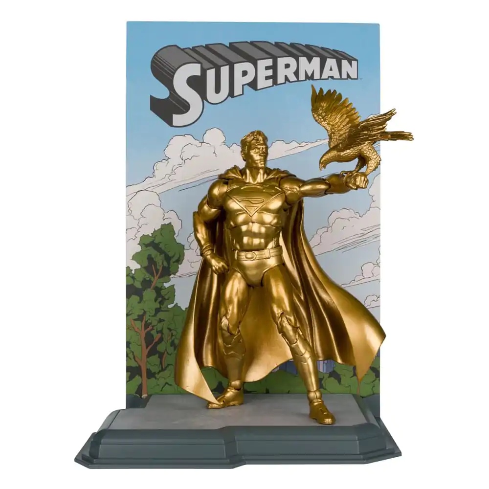 DC Multiverse Akčná figúrka Superman (Centennial Park Tribute Statue) Gold Label 18 cm termékfotó