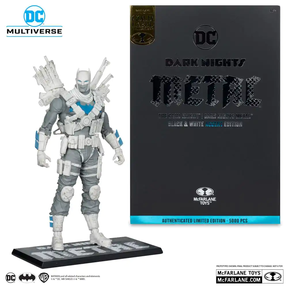 DC Multiverse Akčná figúrka The Grim Knight (Dark Nights Metal) (Black & White Accent Edition) (Gold Label) 18 cm produktová fotografia