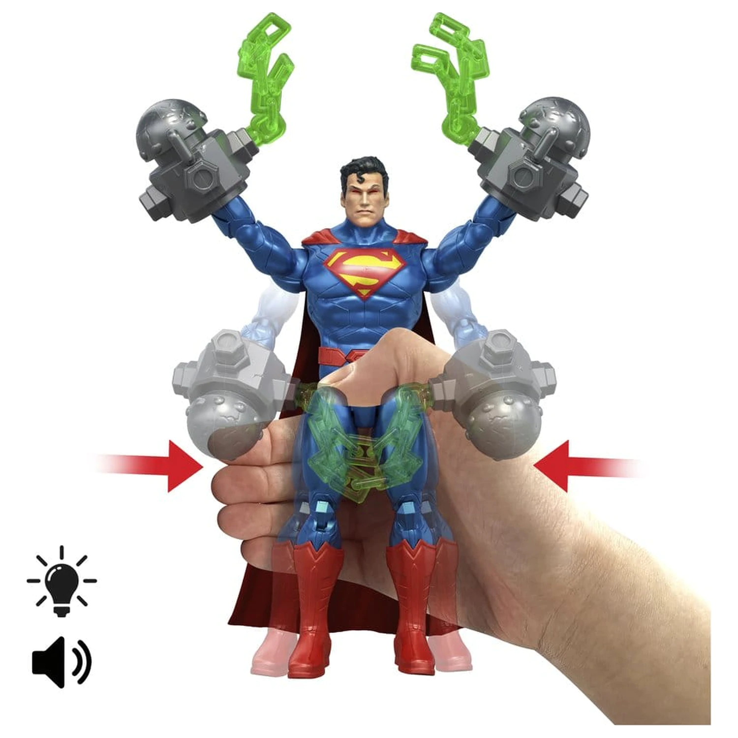 DC Premier akčná figúrka so zvukom a svetlom Heat Vision Superman 16 cm produktová fotografia