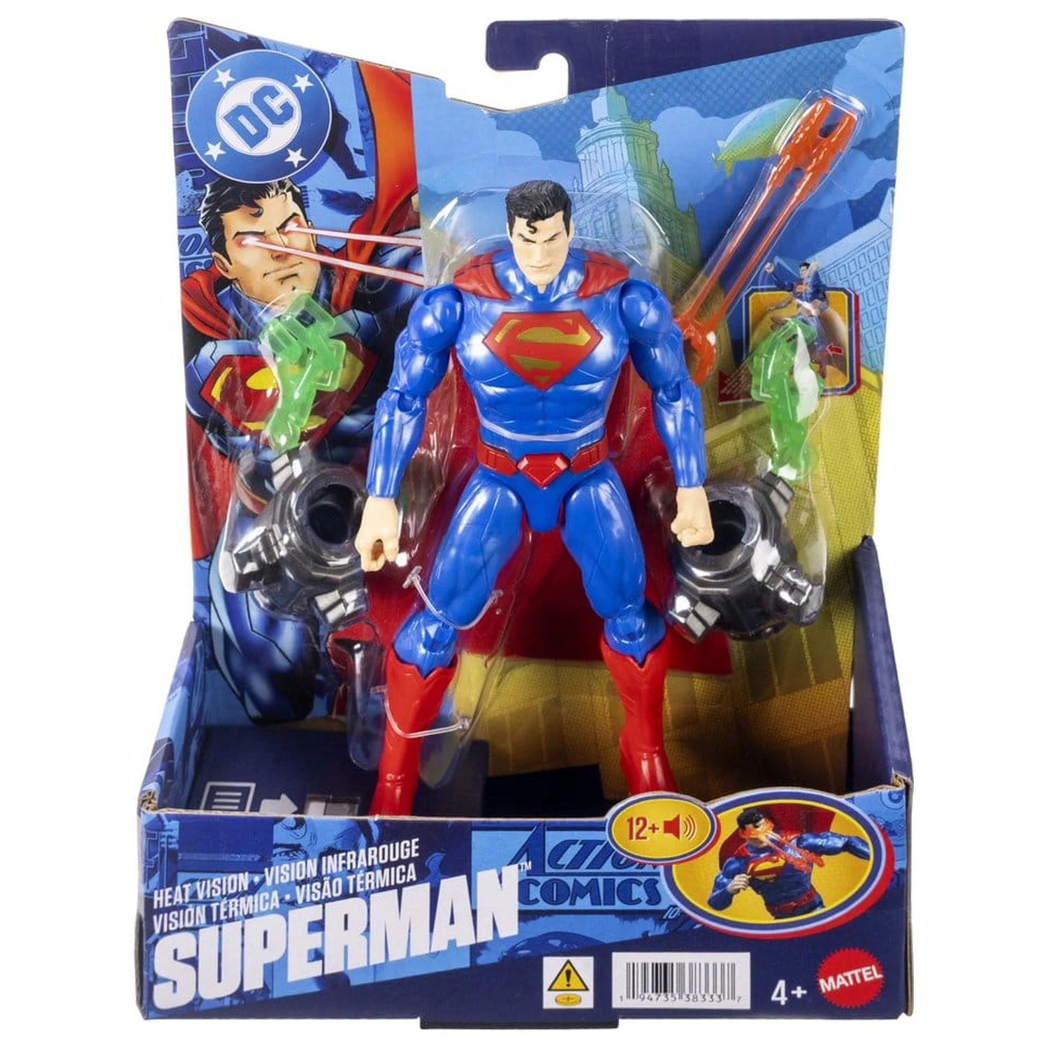 DC Premier akčná figúrka so zvukom a svetlom Heat Vision Superman 16 cm produktová fotografia