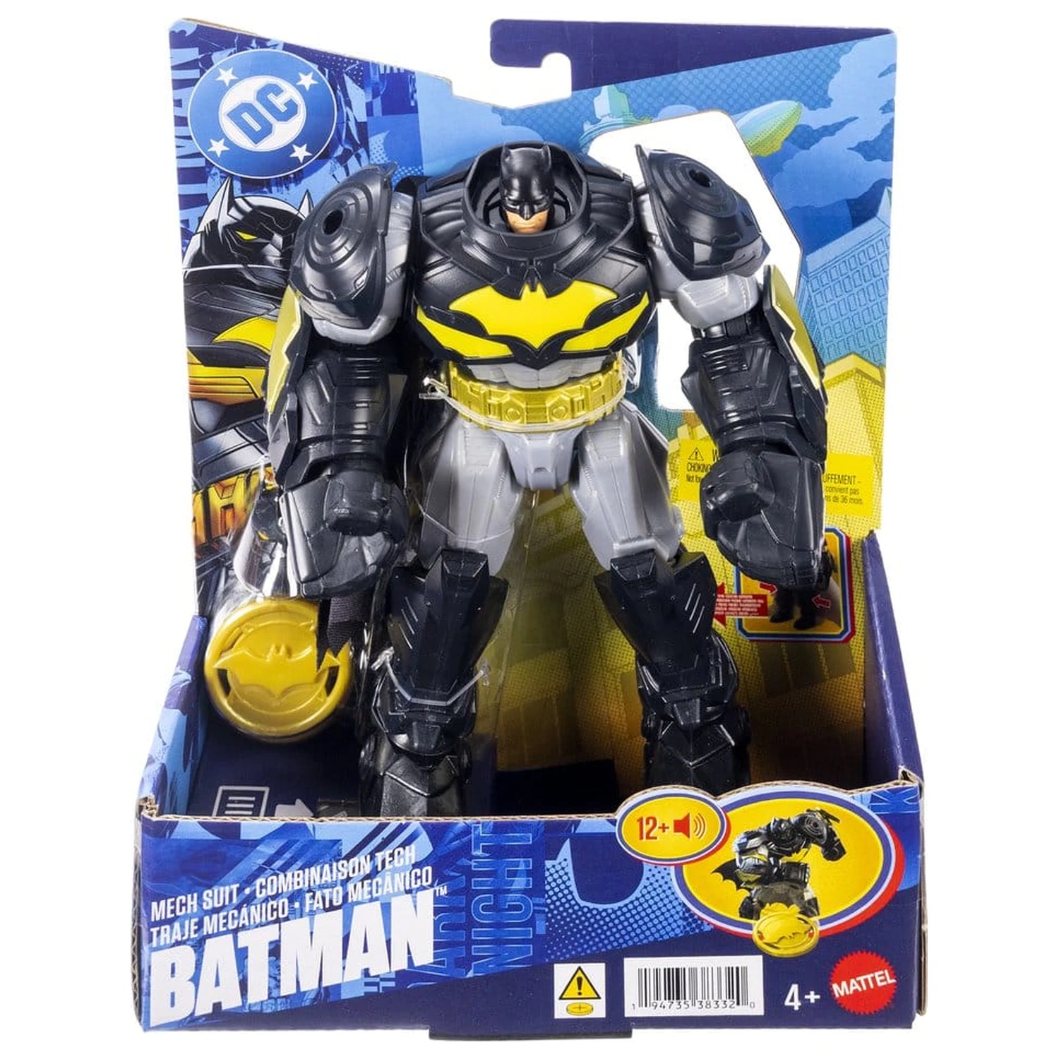 DC Premier akčná figúrka so zvukom a svetlom Mecha Suit Batman 18 cm produktová fotografia