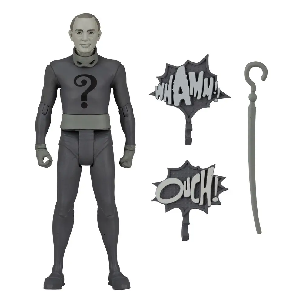 DC Retro Action figúrka Batman 66 The Riddler (Black & White TV Variant) 15 cm termékfotó