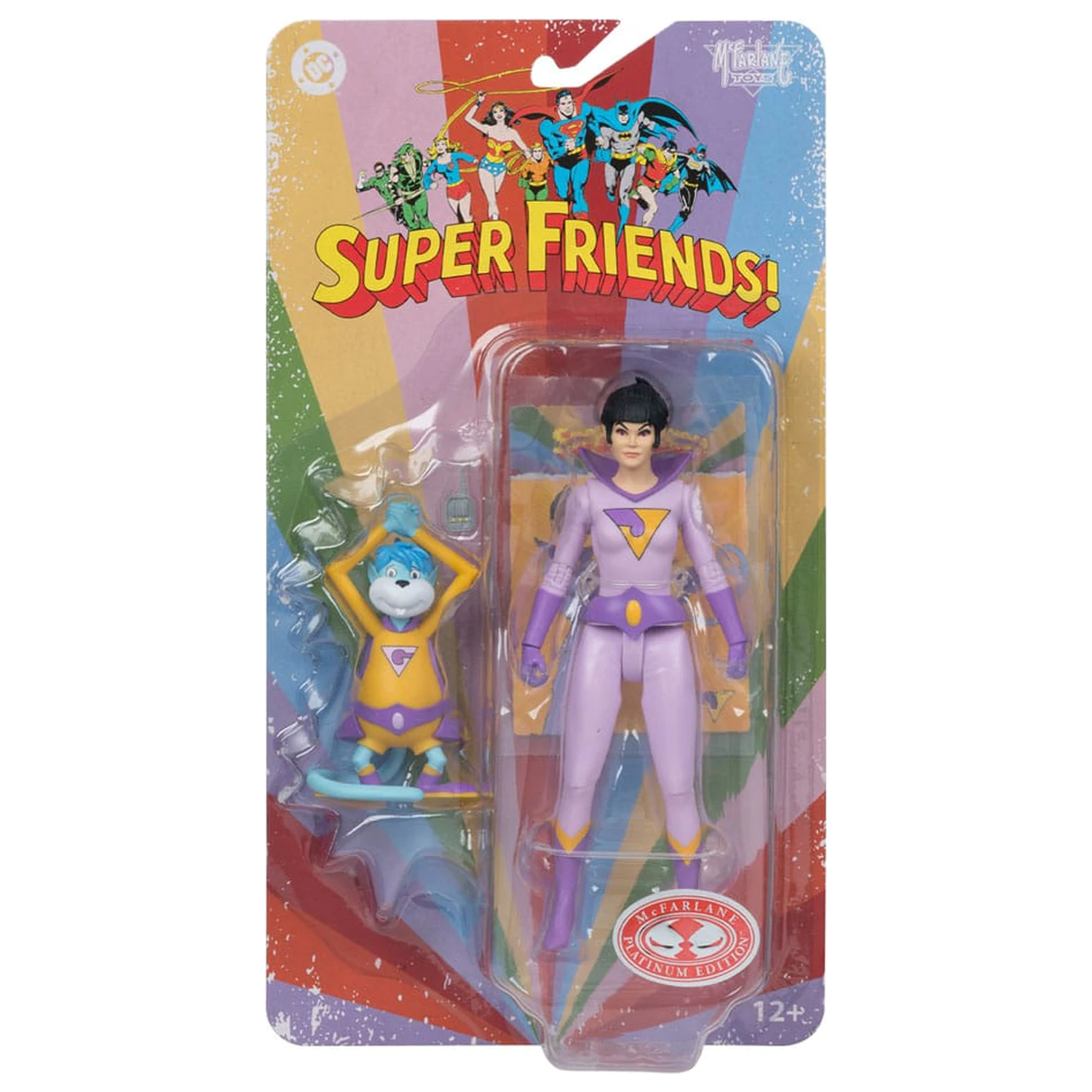 DC Retro Super Friends akčná figúrka Jayna & Gleek (Red Platinum Edition) 15 cm produktová fotografia