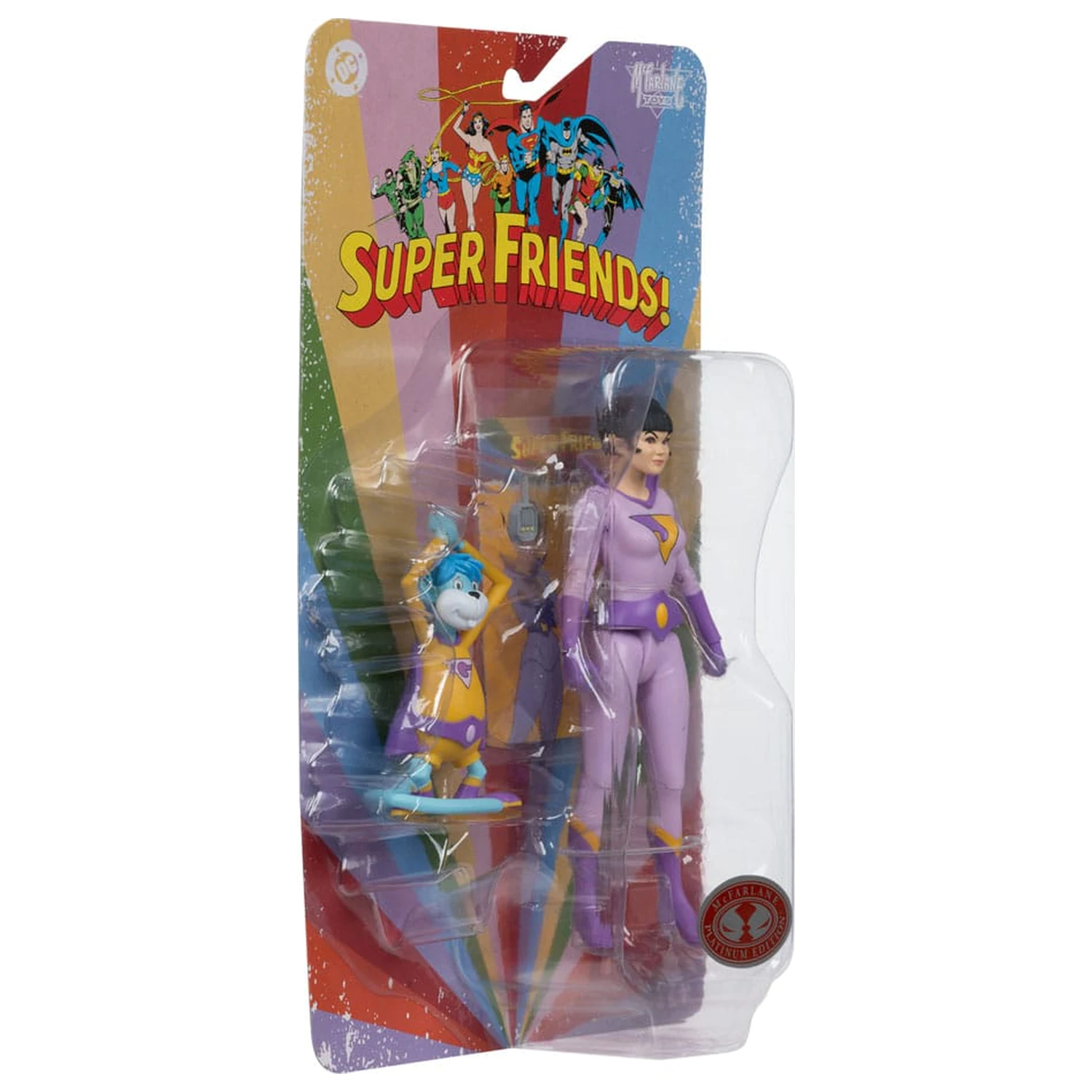 DC Retro Super Friends akčná figúrka Jayna & Gleek (Red Platinum Edition) 15 cm produktová fotografia