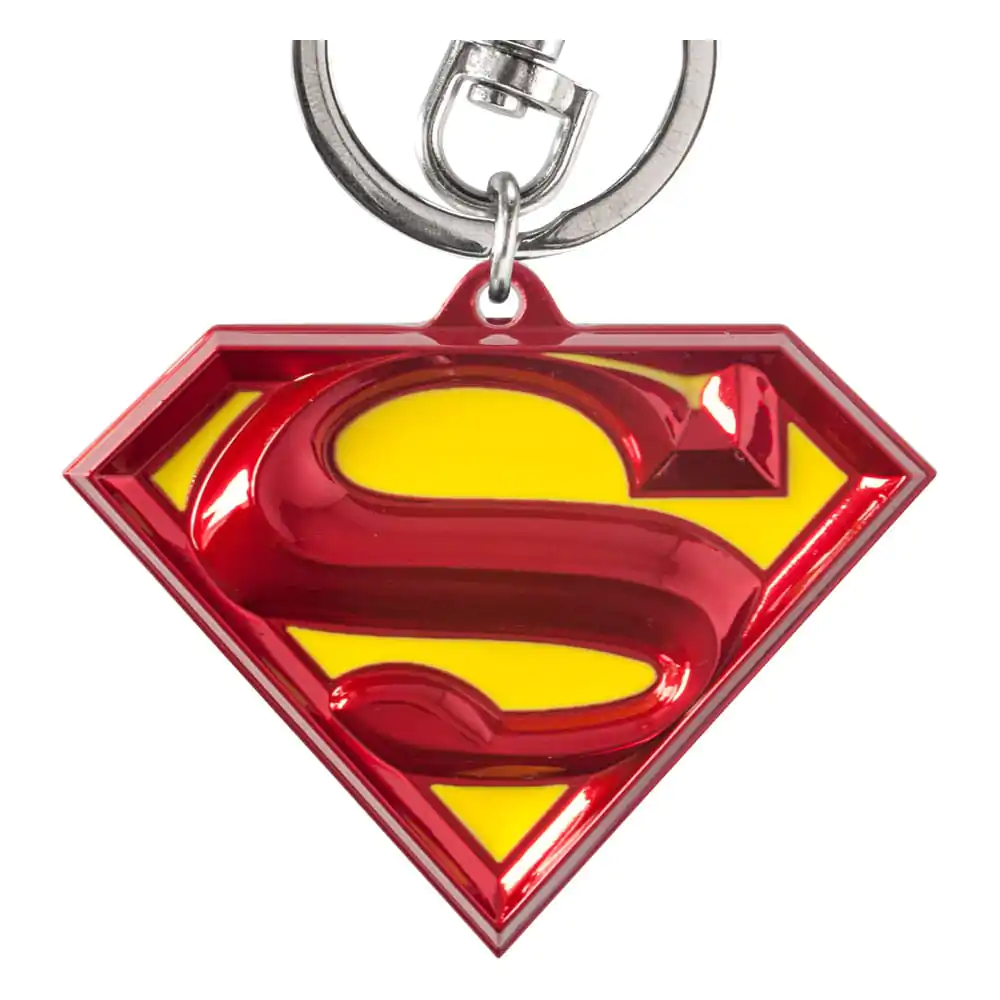 DC Pewter-Keychain Superman Logo farebná kľúčenka produktová fotografia