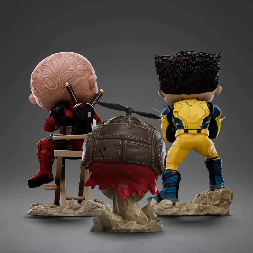 Deadpool & Wolverine Mini Co. PVC figúrka Deadpool and Wolverine set Unmasked 14 cm produktová fotografia