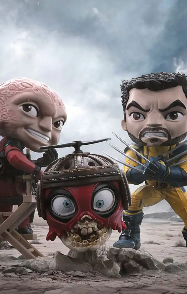 Deadpool & Wolverine Mini Co. PVC figúrka Deadpool and Wolverine set Unmasked 14 cm produktová fotografia