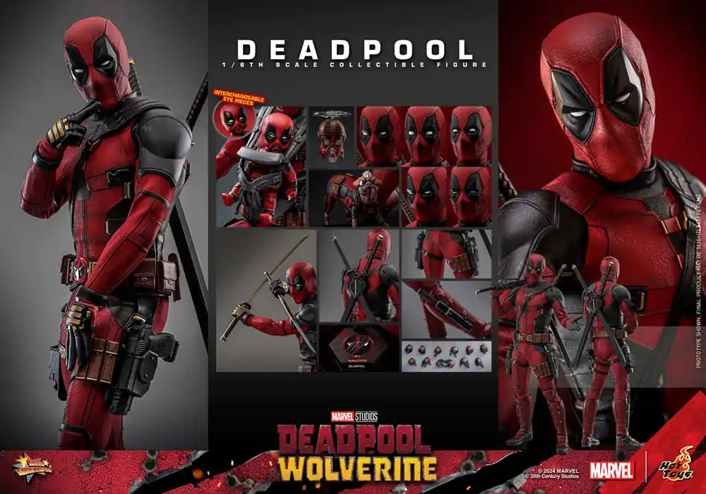 Deadpool &amp; Wolverine Movie Masterpiece Action Figure 1/6 Deadpool 31 cm termékfotó