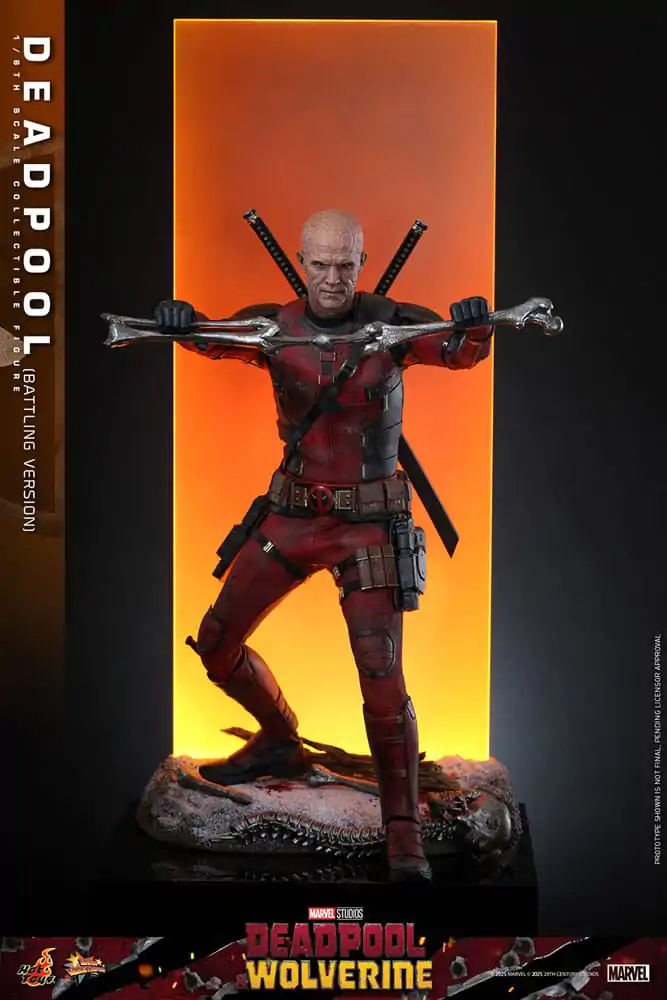 Deadpool & Wolverine Movie Masterpiece Akčná Figúrka 1/6 Deadpool (Battling Version) 31 cm produktová fotografia