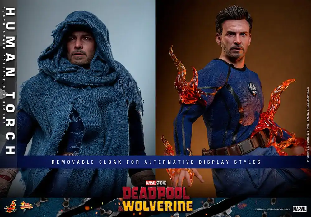 Deadpool & Wolverine Movie Masterpiece Akčná figúrka 1/6 Human Torch 31 cm produktová fotografia