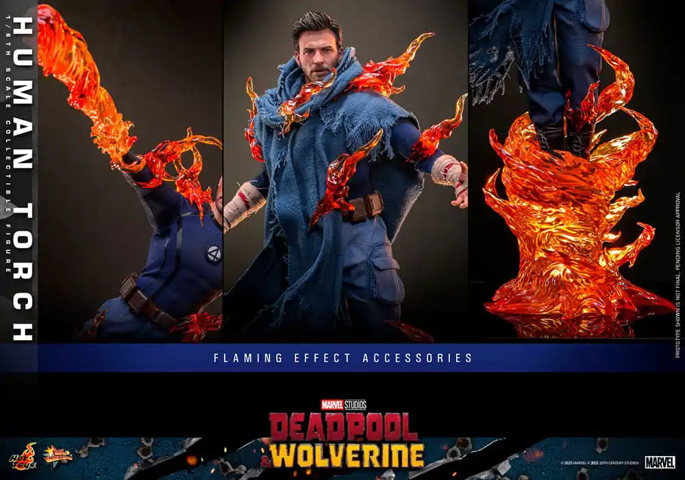 Deadpool & Wolverine Movie Masterpiece Akčná figúrka 1/6 Human Torch 31 cm produktová fotografia