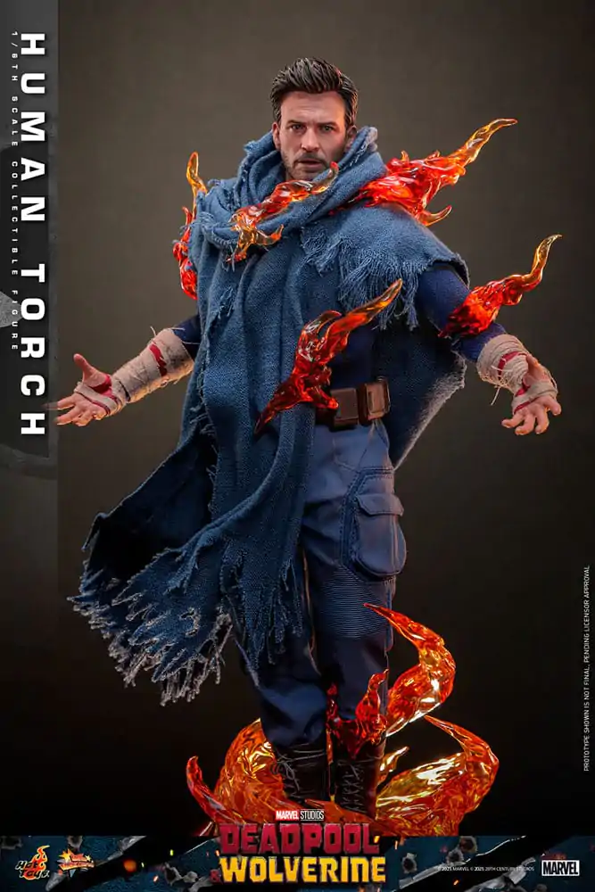 Deadpool & Wolverine Movie Masterpiece Akčná figúrka 1/6 Human Torch 31 cm produktová fotografia