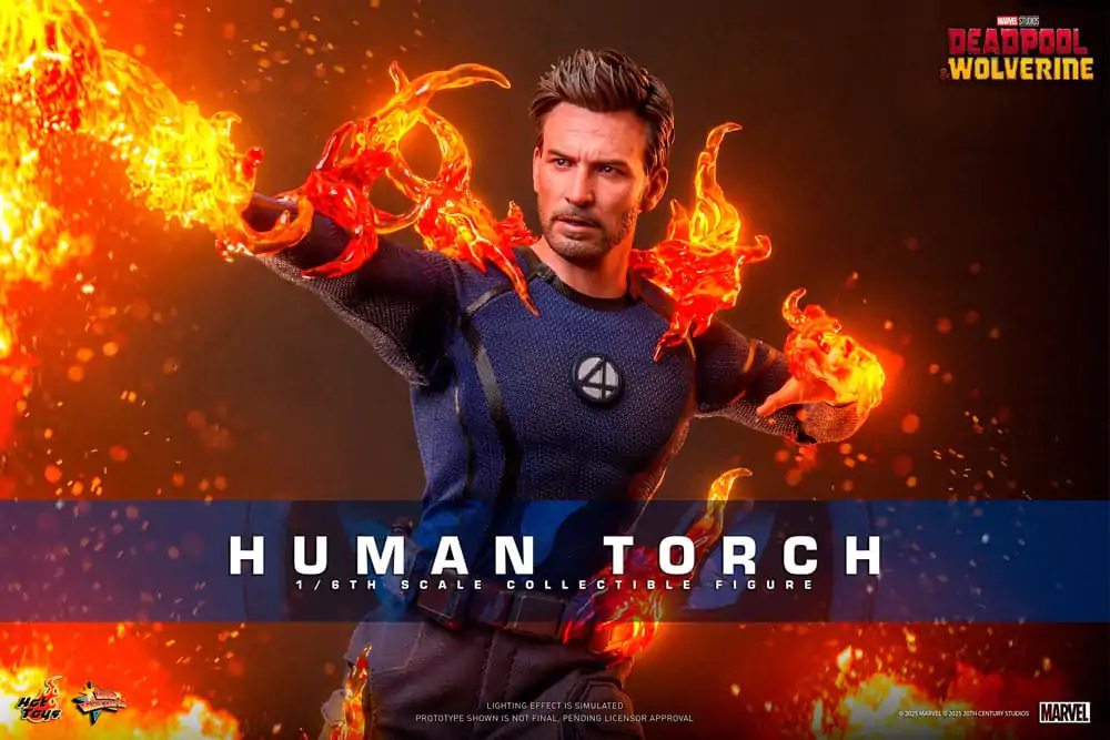 Deadpool & Wolverine Movie Masterpiece Akčná figúrka 1/6 Human Torch 31 cm produktová fotografia