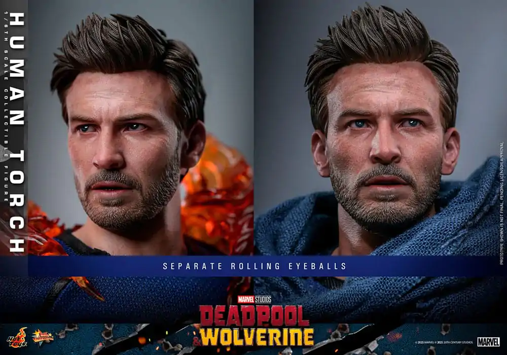 Deadpool & Wolverine Movie Masterpiece Akčná figúrka 1/6 Human Torch 31 cm produktová fotografia