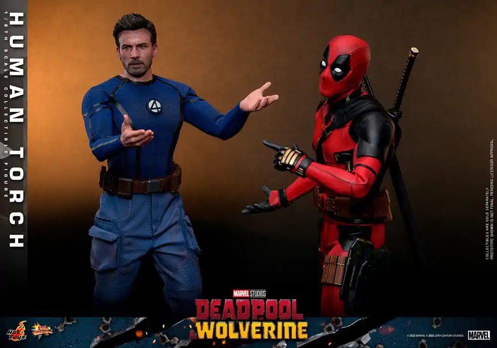 Deadpool & Wolverine Movie Masterpiece Akčná figúrka 1/6 Human Torch 31 cm produktová fotografia