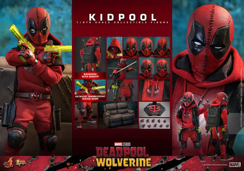 Deadpool &amp; Wolverine Movie Masterpiece Akční figurka 1/6 Kidpool 22 cm termékfotó