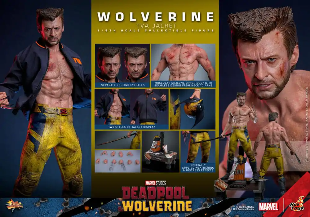 Deadpool & Wolverine Movie Masterpiece Akčná figúrka 1/6 Wolverine (TVA Jacket Version) 31 cm termékfotó