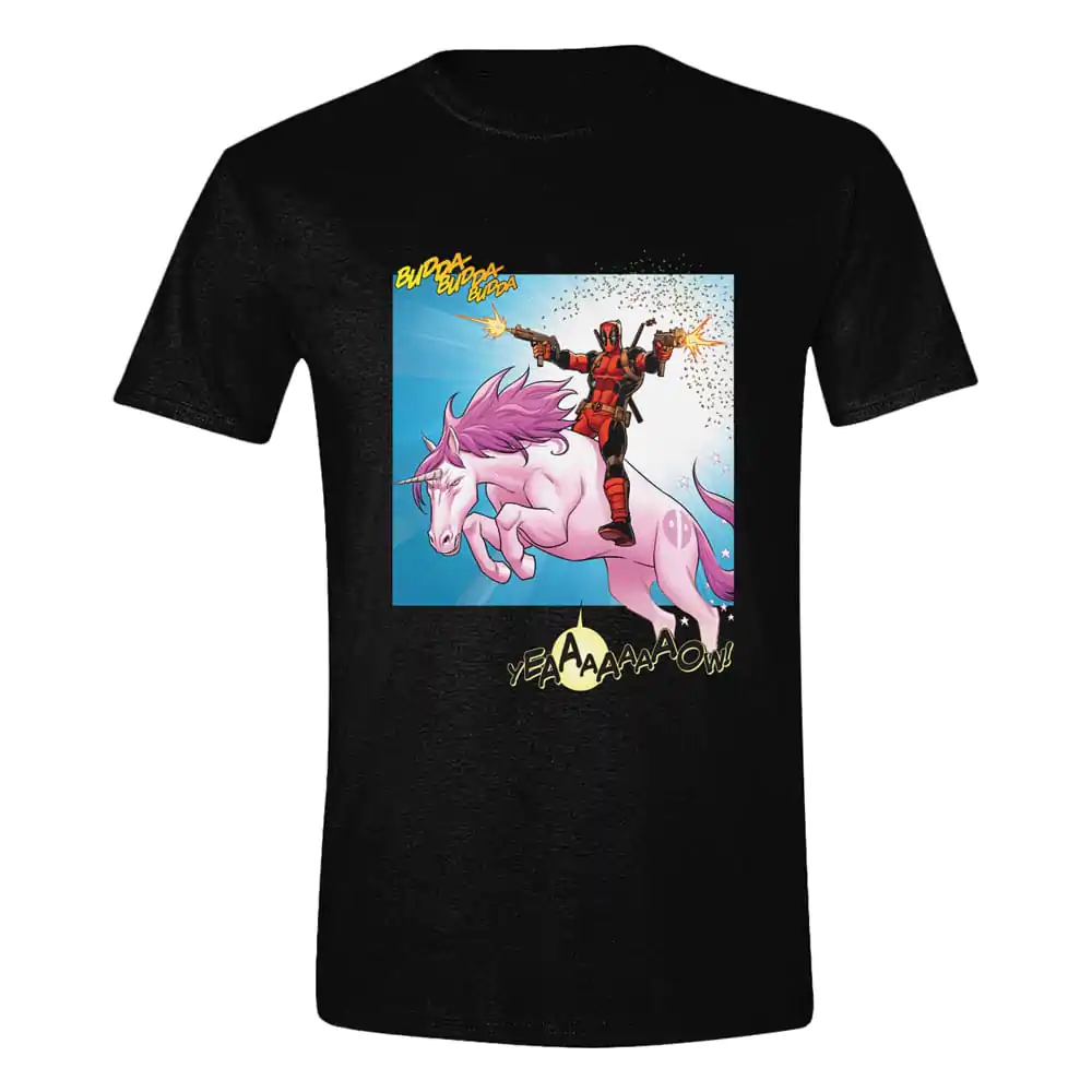 Deadpool T-Shirt Unicorn Battle Tričko produktová fotografia
