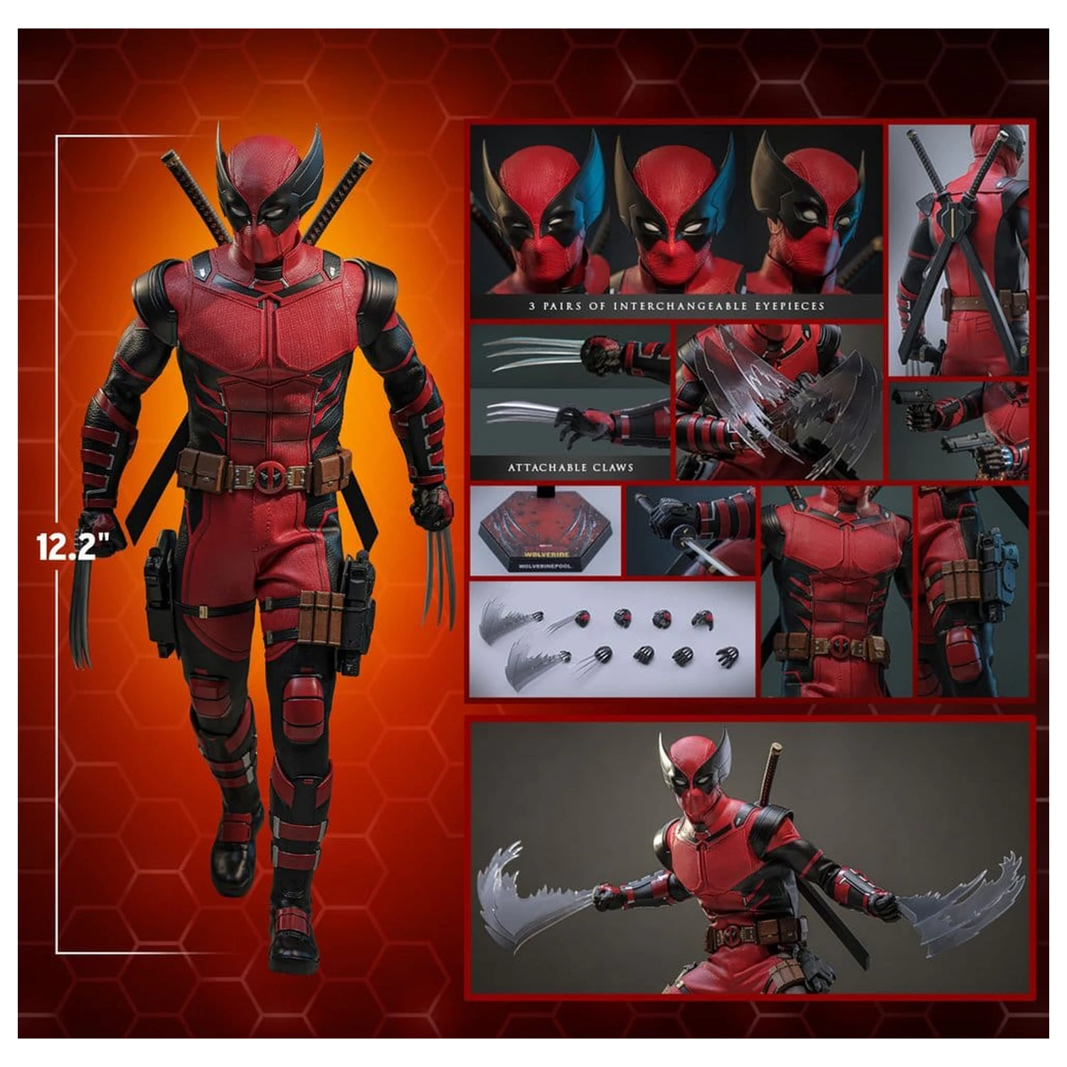 Deadpool & Wolverine Movie Masterpiece akčná figúrka 1/6 Wolverinepool 31 cm produktová fotografia
