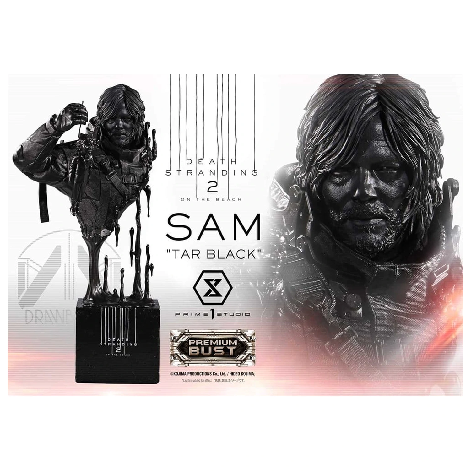 Death Stranding 2: On the Beach prémiová busta 1/3 Sam Tar Black 44 cm produktová fotografia