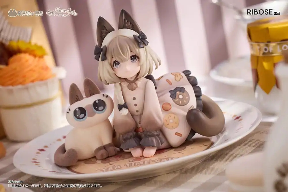 Decorated Life Collection PVC soška Tea Time Cats x Siamese Cat Azuki-san Friendship Collaboration Exclusive Set 18 cm produktová fotografia