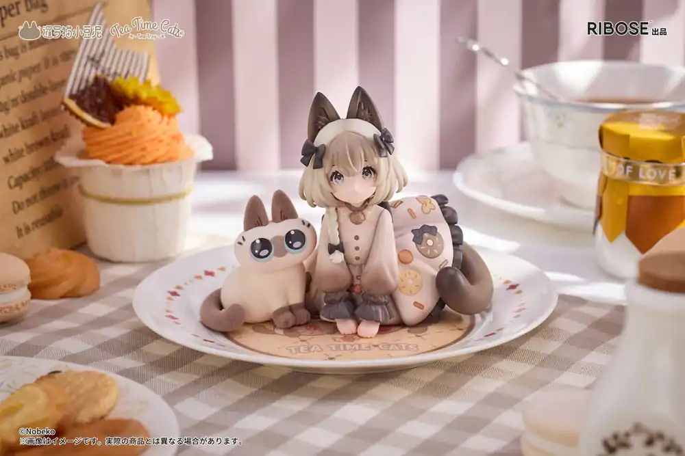 Decorated Life Collection PVC soška Tea Time Cats x Siamese Cat Azuki-san Friendship Collaboration Exclusive Set 18 cm produktová fotografia