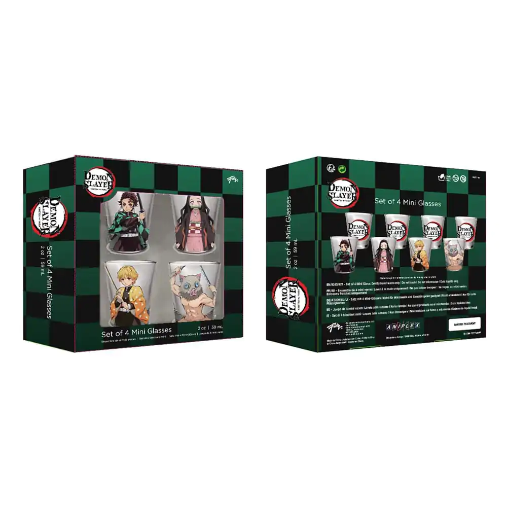 Demon Slayer poháre 4-Pack Group 59 ml produktová fotografia