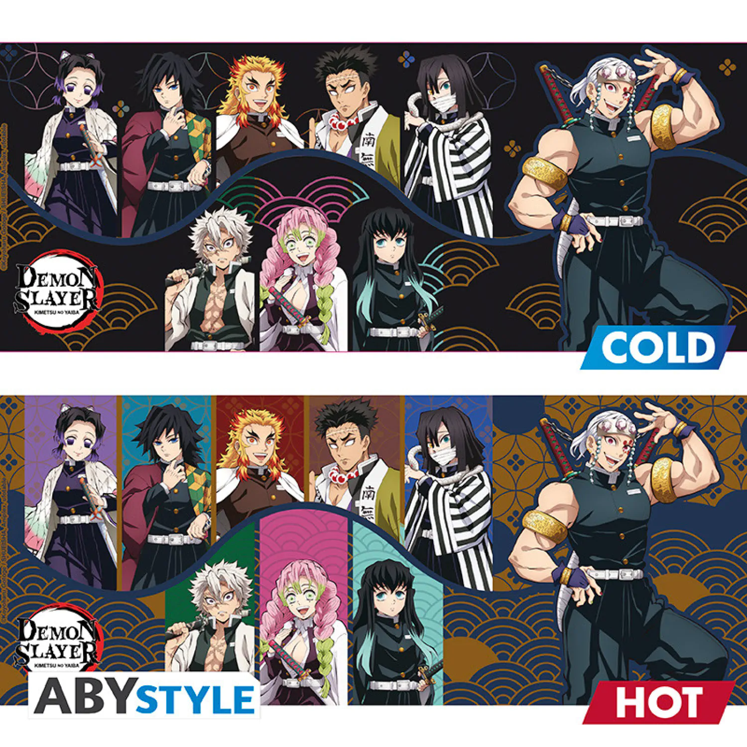 Demon Slayer hrnček meniaci farbu teplom produktová fotografia