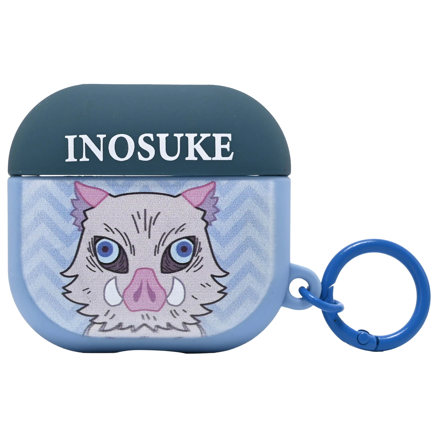 Demon Slayer Inosuke 3D penové puzdro na AirPods s klipom na tašku produktová fotografia