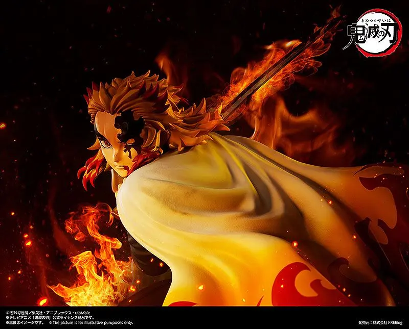 Demon Slayer: Kimetsu no Yaiba Socha 1/4 Kyojuro Rengoku 42 cm produktová fotografia