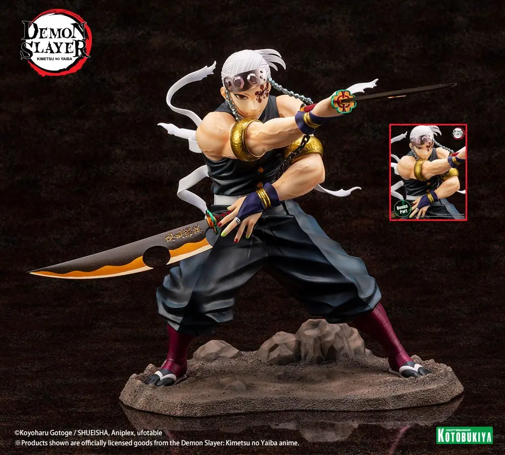 Demon Slayer: Kimetsu no Yaiba ARTFXJ figúrka 1/8 Tengen Uzui Bonus Edition 23 cm termékfotó