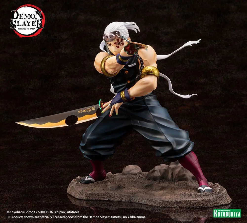 Demon Slayer: Kimetsu no Yaiba ARTFXJ figúrka 1/8 Tengen Uzui Bonus Edition 23 cm termékfotó