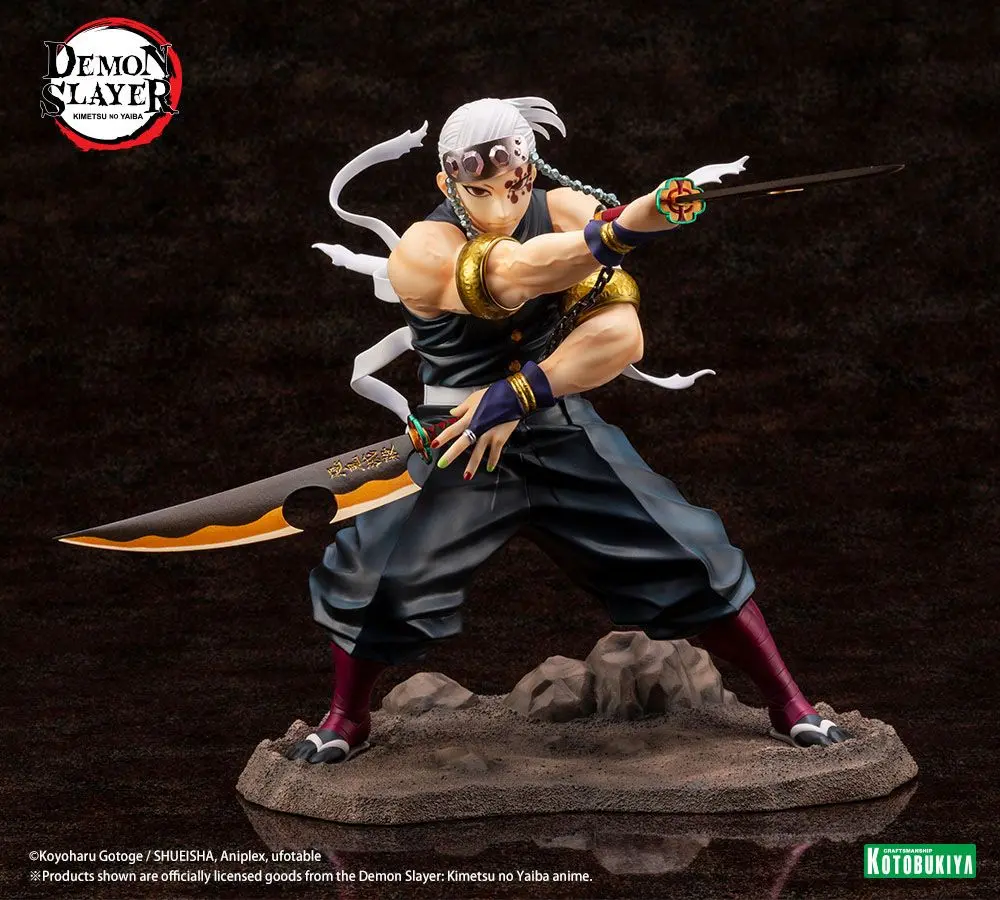 Demon Slayer: Kimetsu no Yaiba ARTFXJ figúrka 1/8 Tengen Uzui Bonus Edition 23 cm termékfotó