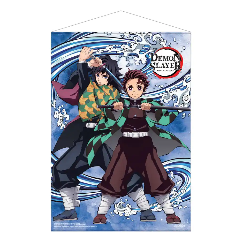 Demon Slayer: Kimetsu no Yaiba Wallscroll Tanjiro Kamado and Giyu Tomioka Water Breathing – Nástenný zvitok produktová fotografia