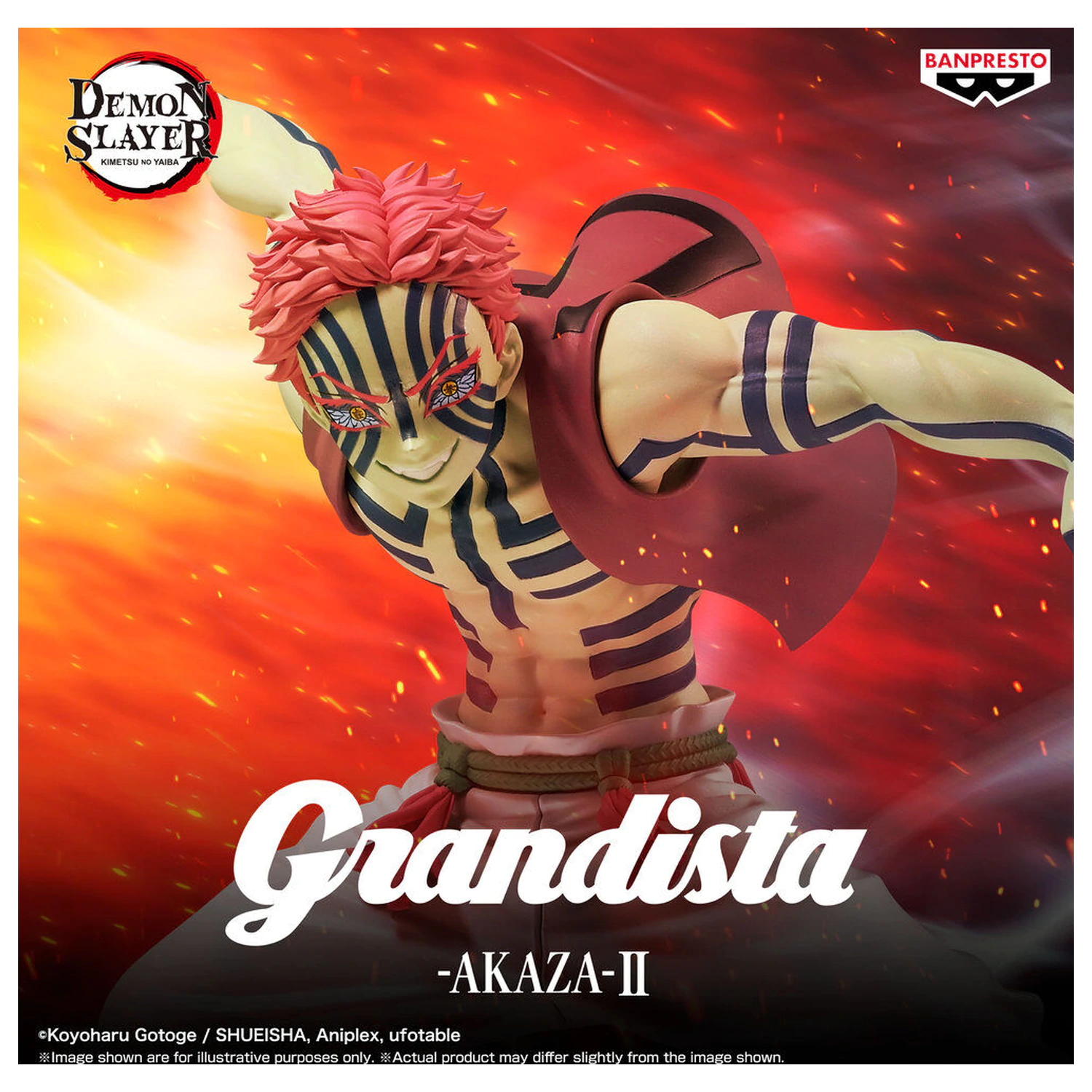 Demon Slayer Kimetsu no Yaiba Grandista Akaza II figúrka 23 cm produktová fotografia