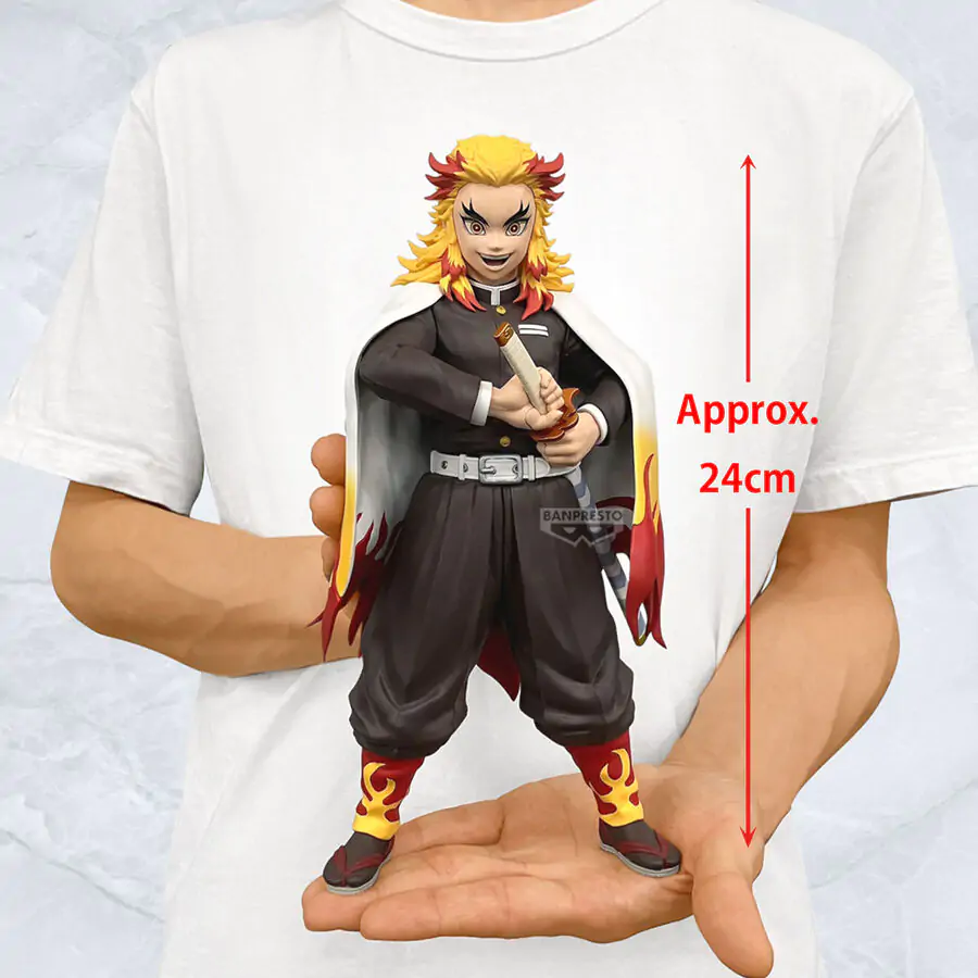 Demon Slayer Kimetsu no Yaiba Kyojuro Rengoku Grandista figúrka 24cm produktová fotografia