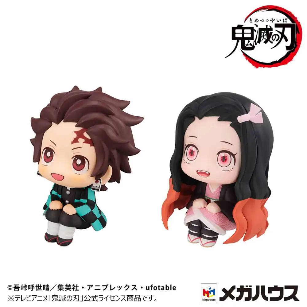 Demon Slayer: Kimetsu no Yaiba Look Up PVC soška Tanjiro Kamado Sharp face Ver. & Nezuko Kamado Conquered the sun Ver. 11 cm (s darčekom) produktová fotografia