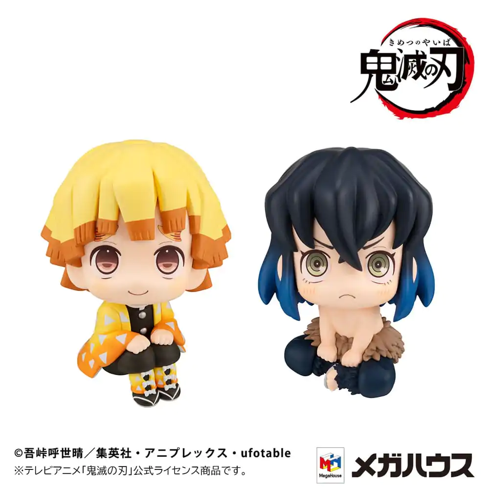 Demon Slayer: Kimetsu no Yaiba Look Up PVC Soška Zenitsu Agatsuma Smile Ver. & Inosuke Hashibira Bossy Ver. 11 cm (s darčekom) produktová fotografia