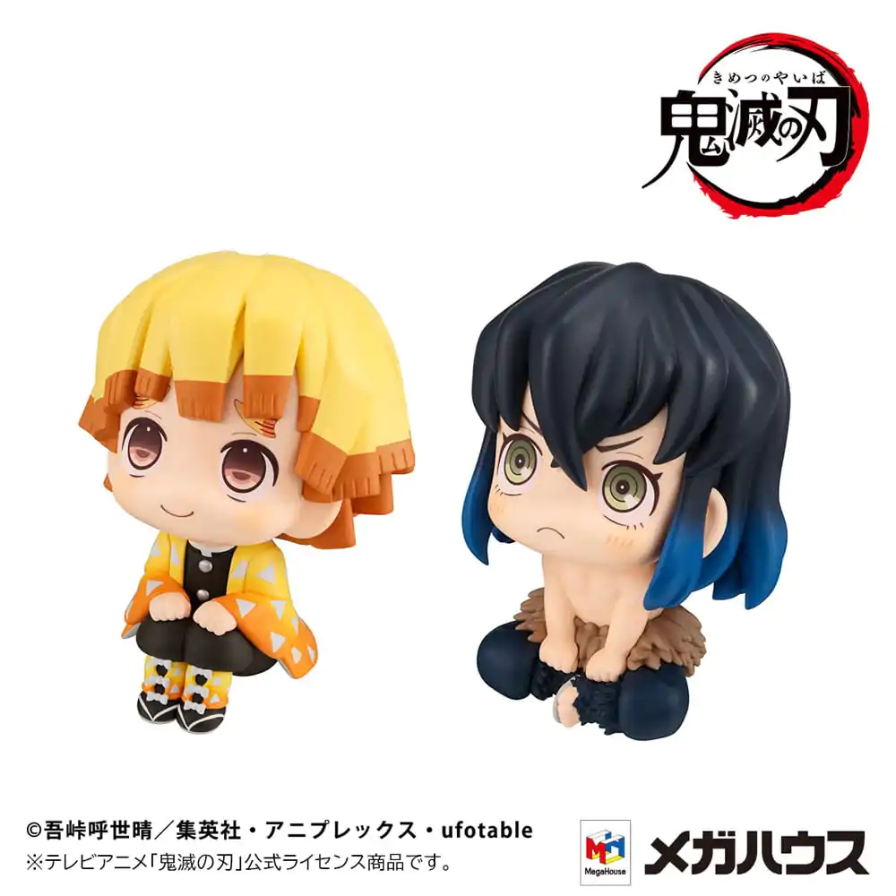 Demon Slayer: Kimetsu no Yaiba Look Up PVC Soška Zenitsu Agatsuma Smile Ver. & Inosuke Hashibira Bossy Ver. 11 cm (s darčekom) produktová fotografia