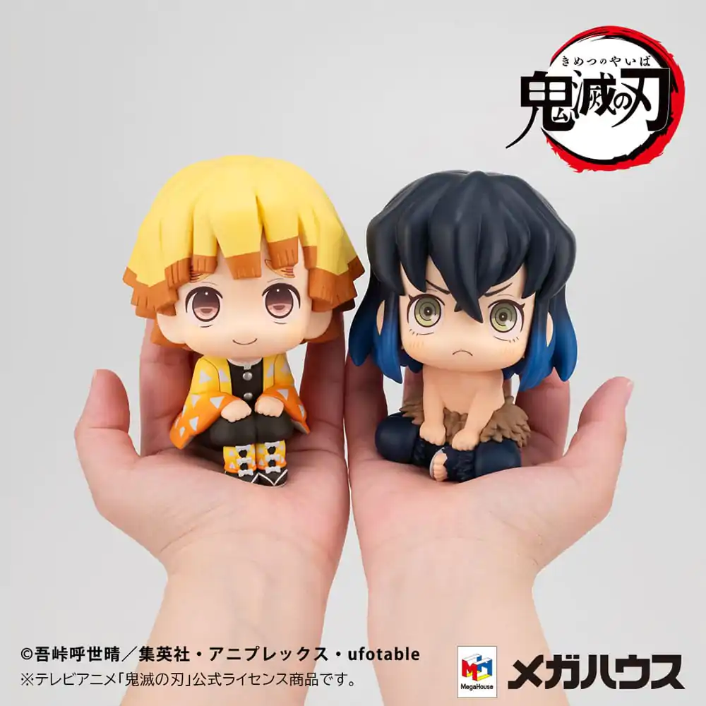 Demon Slayer: Kimetsu no Yaiba Look Up PVC Soška Zenitsu Agatsuma Smile Ver. & Inosuke Hashibira Bossy Ver. 11 cm (s darčekom) produktová fotografia