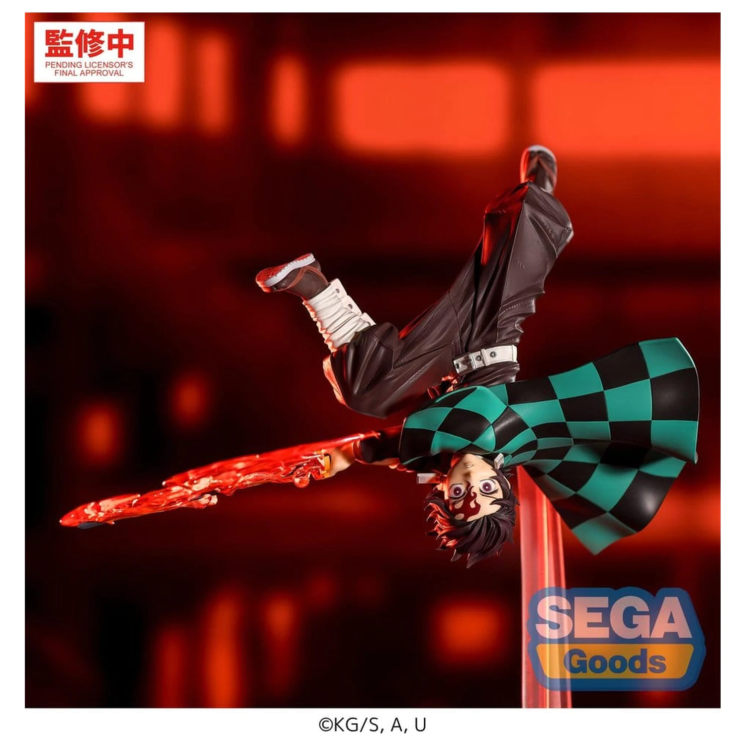Demon Slayer: Kimetsu no Yaiba Luminasta PVC figúrka Tanjiro Kamado Hinokami Kagura Setting Sun Transformation 15 cm produktová fotografia