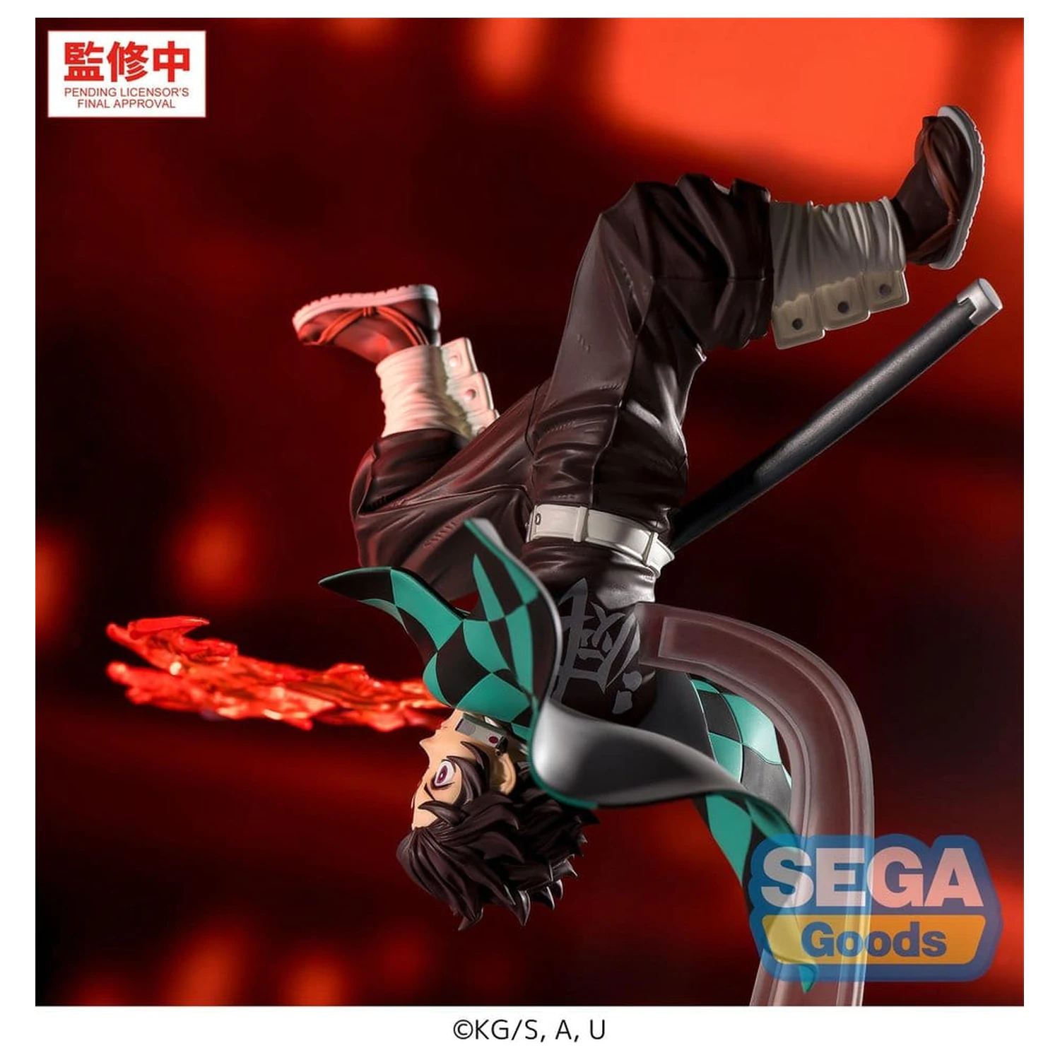 Demon Slayer: Kimetsu no Yaiba Luminasta PVC figúrka Tanjiro Kamado Hinokami Kagura Setting Sun Transformation 15 cm produktová fotografia